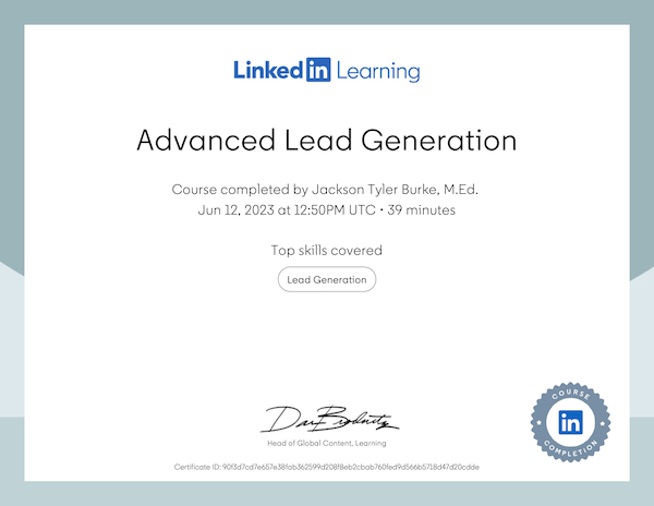 Advanced Lead Generation Certificate_LinkedIn_6.12.23