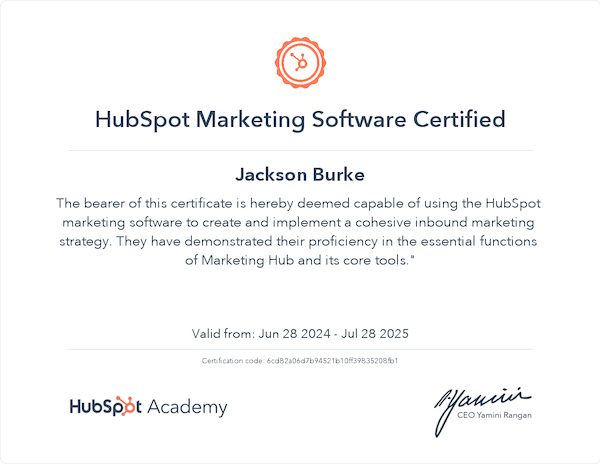 HubSpot Marketing Software Certification_HubSpot_07.2025